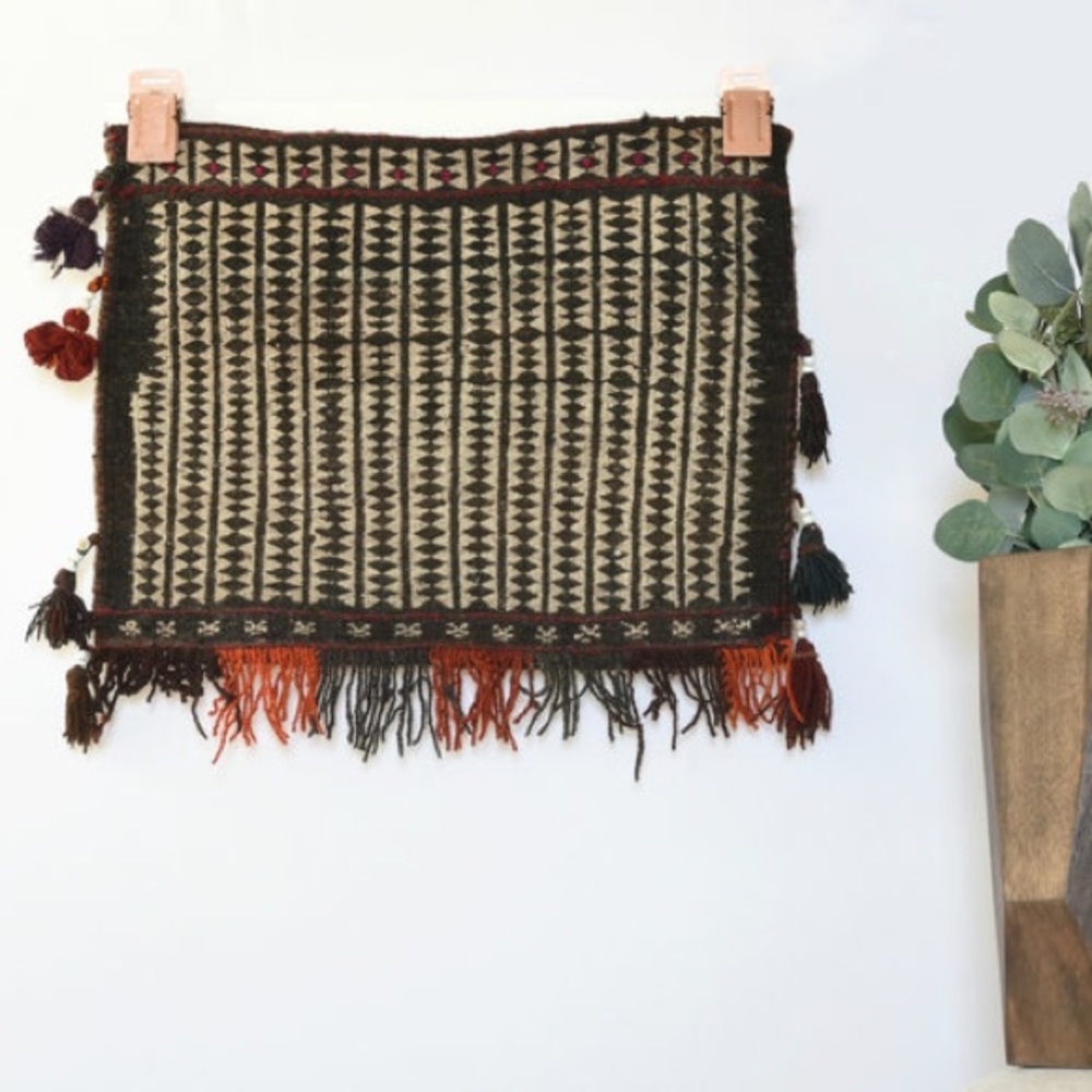 Baluch Fringed Bagface for Wall Hanging or Pillow